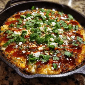 Mexican Street Corn Dip with jalapeño, chili powder, and hot sauce for extra heat